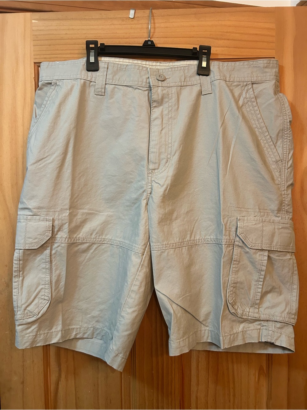 Big Sky Outfitters Men's Light Beige Cargo Shorts - Casual Pocket Utility